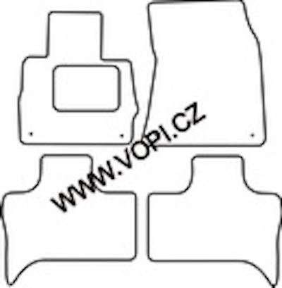 Autokoberce BMW X5 (E53) 06/2000 - 02/2007 Carfit (411)